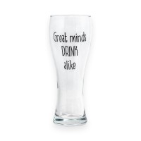 Bicchiere da birra Great Minds Drink Alike
