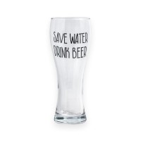 Bicchiere da birra Save Water Drink Beer