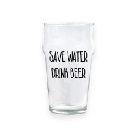 Bicchiere da birra "SAVE WATER DRINK BEER"