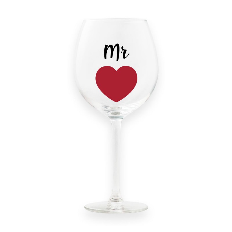 Calice da vino personalizzato &quot;MR&quot;