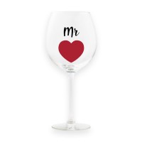 Calice da vino personalizzato "MR"