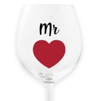 Calice da vino personalizzato "MR"