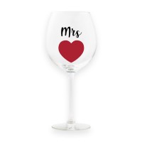 Calice da vino personalizzato "MRS"
