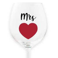 Calice da vino personalizzato "MRS"