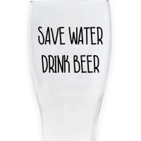 Bicchiere da birra "SAVE WATER DRINK BEER"